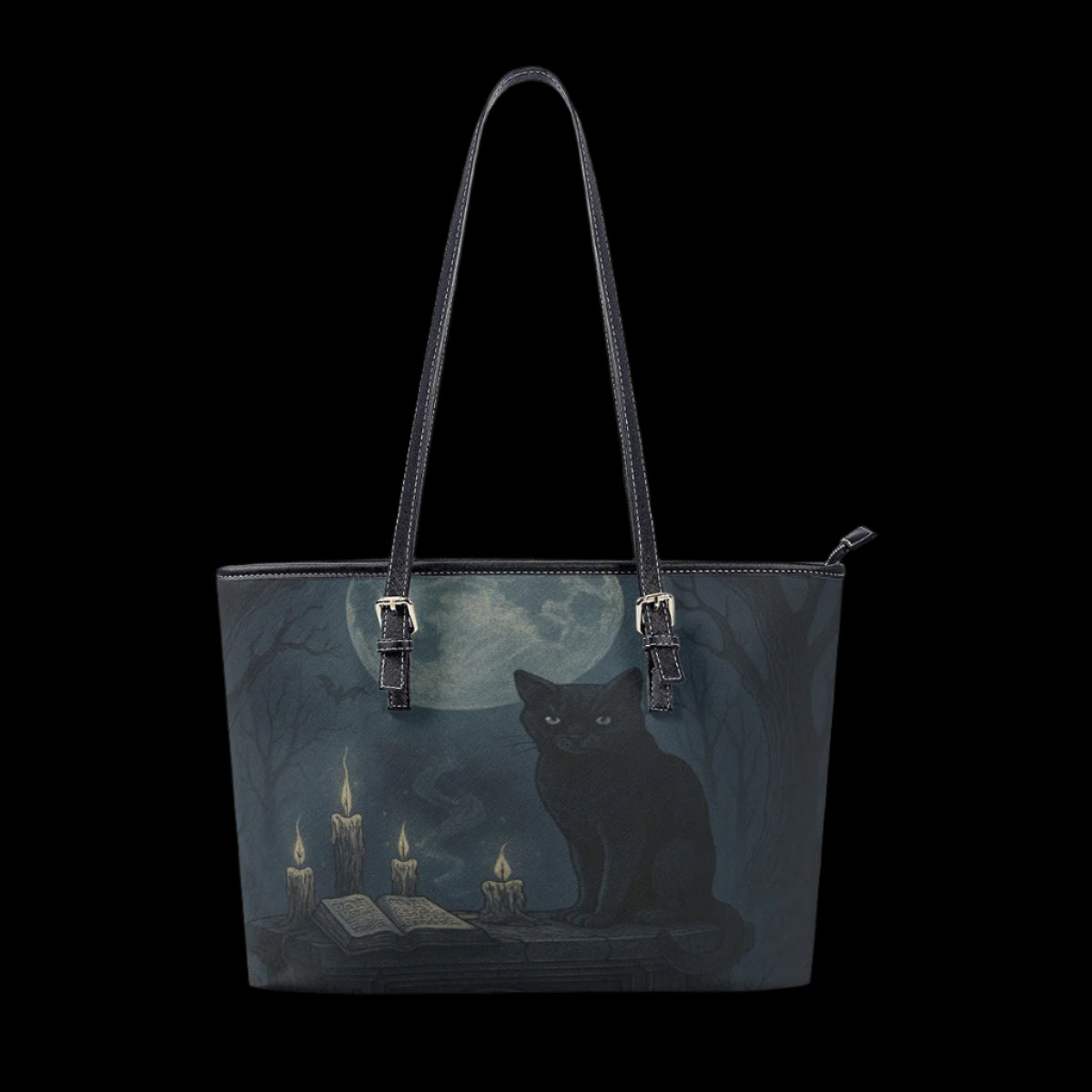 Moonlit Familiar Gothic Tote – Velvet Tomb Exclusive