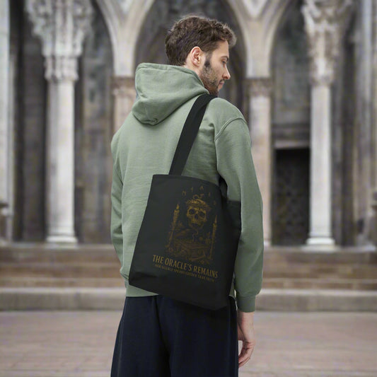 The Oracle’s Remains Gothic Tote Bag – “Her Silence Speaks Louder Than Truth"