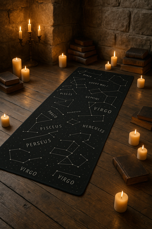 Celestial Constellations Gothic Yoga Mat | Velvet Tomb